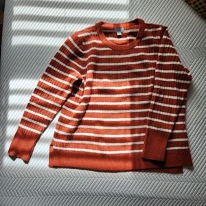 Striped Burnt Orange Sweater